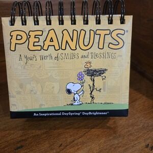 DaySpring Charles Schulz Peanuts Day Brightener Stand Up Calendar Inspirational